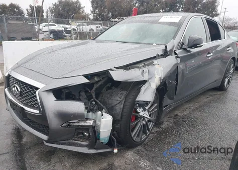 2020 Infiniti Q50 Red Sport 400 z USA, uszkodzony, nr VIN JN1FV7AP1LM630061